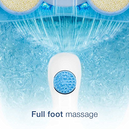 Conair Waterfall Foot Pedicure Spa with Lights, Bubbles, Massage Rollers