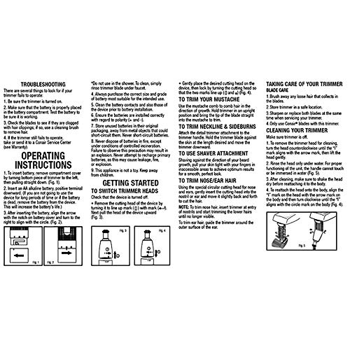 ConairMAN Battery-Powered Ear and Nose Hair Trimmer