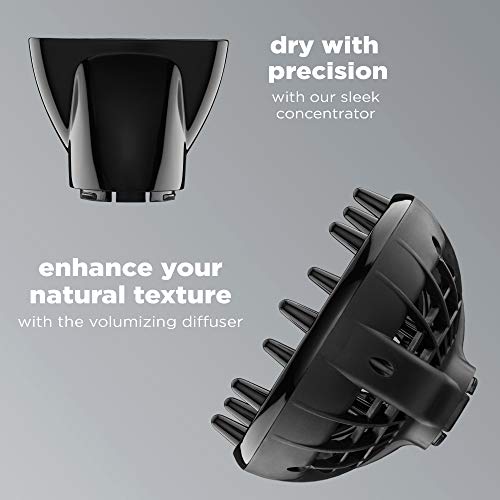 INFINITIPRO BY CONAIR 1875 Watt Texture Styling Hair Dryer for Natural Curls ...