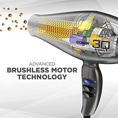 INFINITIPRO BY CONAIR 3Q Compact Electronic Brushless Motor Styling Tool or H...