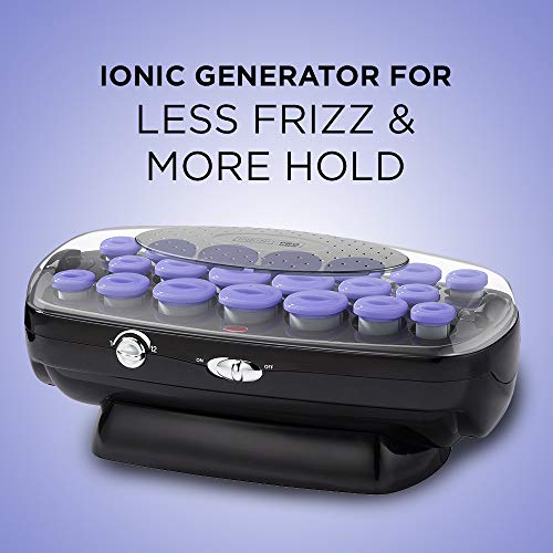 INFINITIPRO BY CONAIR Ceramic Flocked Hot Roller Set with Cord Reel and 20 Ha...