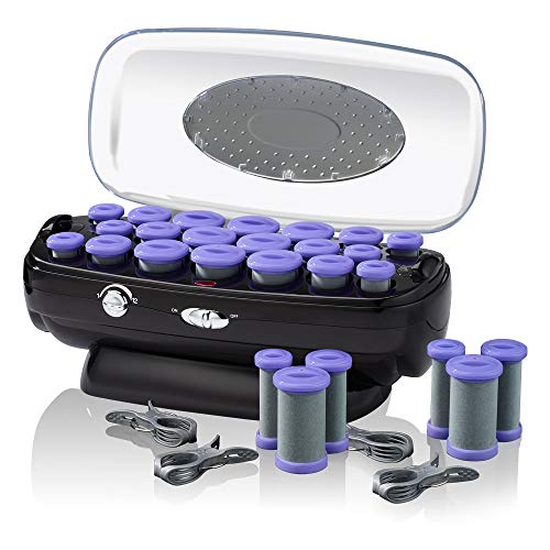 INFINITIPRO BY CONAIR Ceramic Flocked Hot Roller Set with Cord Reel and 20 Ha...