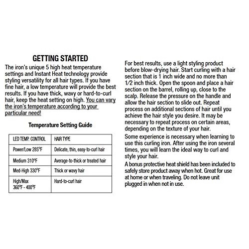 INFINITIPRO BY CONAIR Nano Tourmaline Ceramic Curling Iron, 1-inch Curling Iron