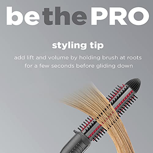 INFINITIPRO BY CONAIR Nano Tourmaline Ceramic Hot Curl Brush, 1-Inch