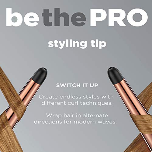 INFINITIPRO BY CONAIR Rose Gold Titanium Curling Wand, 1 ¼-inch to ¾-inch Cur...