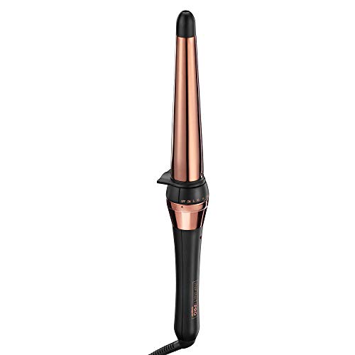 INFINITIPRO BY CONAIR Rose Gold Titanium Curling Wand, 1 ¼-inch to ¾-inch Cur...