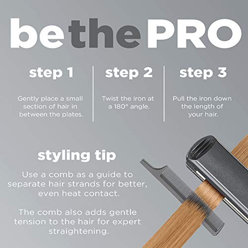 INFINITIPRO BY CONAIR Tourmaline Ceramic Flat Iron, 1 1/2 Inch