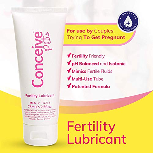 Conceive Plus Fertility Lubricant, Patented Conception Safe Lube, Magnesium a...