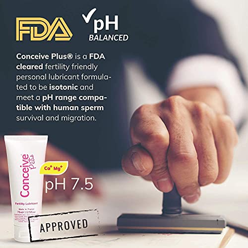 Conceive Plus Fertility Lubricant, Patented Conception Safe Lube, Magnesium a...