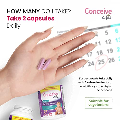 Conceive Plus Fertility Support Women - Prenatal Vitamins for Conception, Reg...