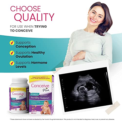 Conceive Plus Fertility Support Women - Prenatal Vitamins for Conception, Reg...