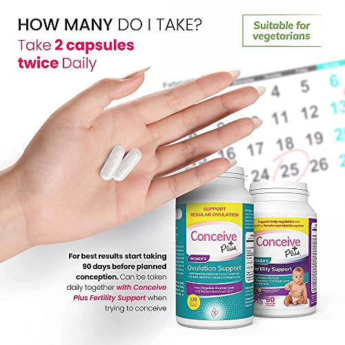 Conceive Plus Ovulation - Myo-Inositol & D-Chiro Inositol, Regulate Cycles, B...