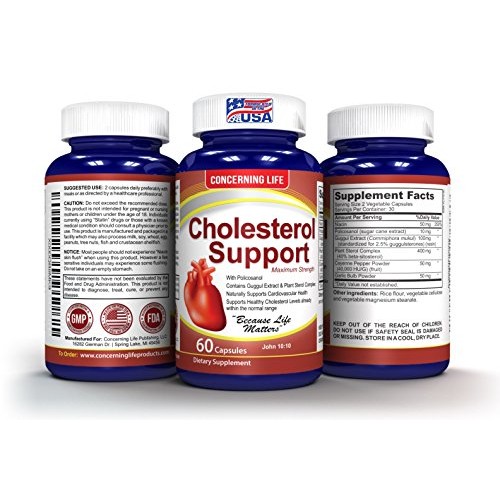 Lower High Cholesterol Naturally - with Cholesterol Support, Helps Lower Bad ...