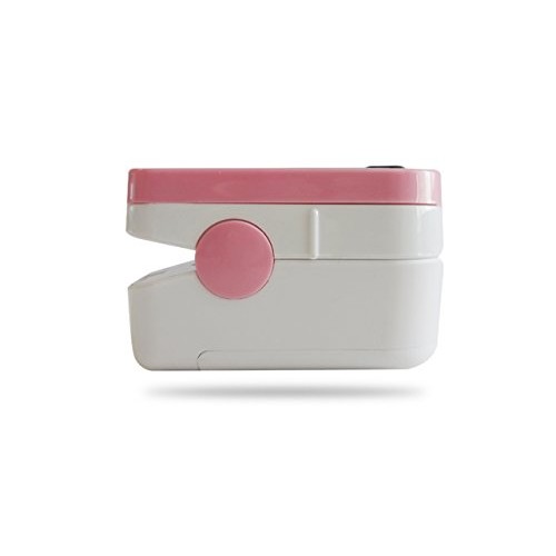 Concord Pink Fingertip Pulse Oximeter with Reversible Display, Carrying Case ...