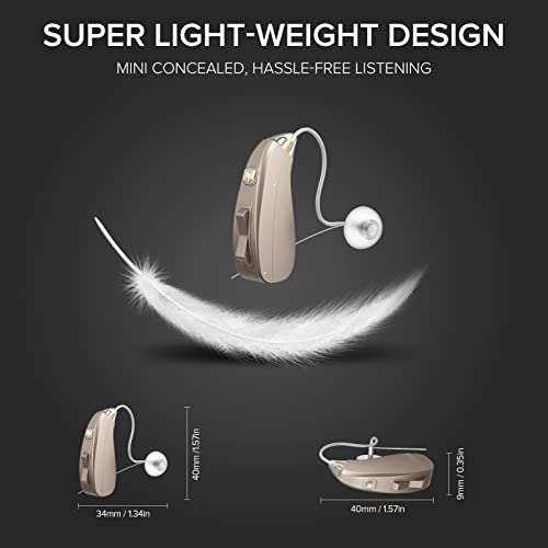 Coniler Hearing Aids Rechargeable, Noise Reduction & Adaptive Dual Directiona...