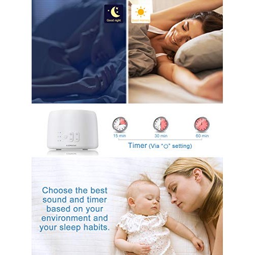 White Noise Machine, Conor High Fidelity Sound Machine for Sleeping, Baby, Of...