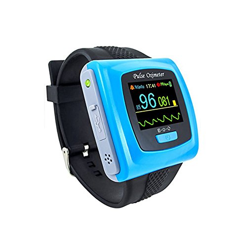 Contec CMS50F Wrist-worn Pulse Oximeter with Software and Download Cable