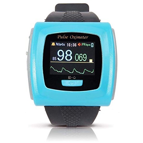 Contec CMS50F Wrist-worn Pulse Oximeter with Software and Download Cable