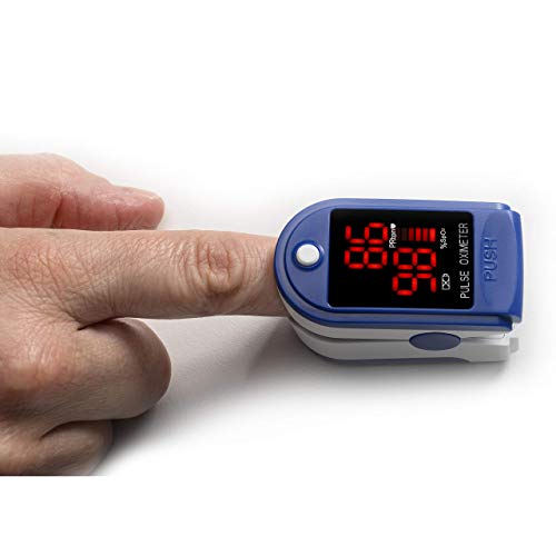 Contec Finger Tip Pulse Oximeter - Blood Oxygen Saturation (SpO2) and Pulse R...