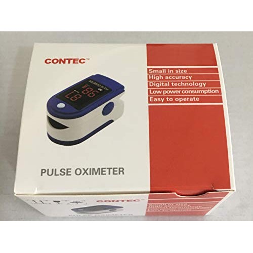 Contec Finger Tip Pulse Oximeter - Blood Oxygen Saturation (SpO2) and Pulse R...