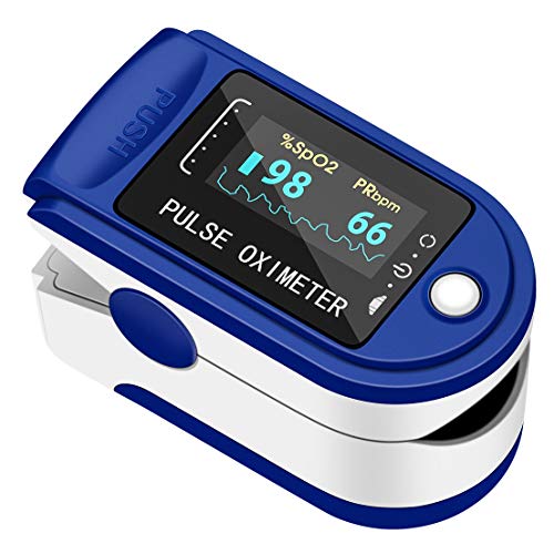 CONTEC Pulse Oximeter Fingertip, Blood Oxygen Saturation Monitor, Heart Rate ...