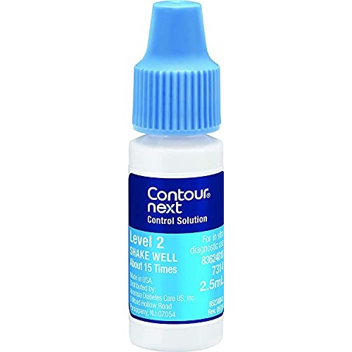 CONTOUR NEXT Control Solution for Glucose Test Meter, Level 2, 2.5mL Bottle