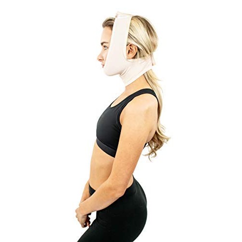 Compression Facial Mask, Post Surgery Neck Compression Garment, – Neck Wrap o...