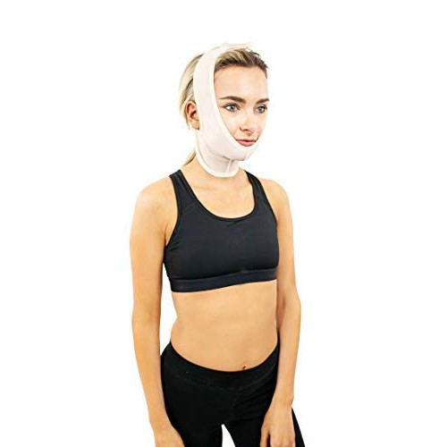 Compression Facial Mask, Post Surgery Neck Compression Garment, – Neck Wrap o...