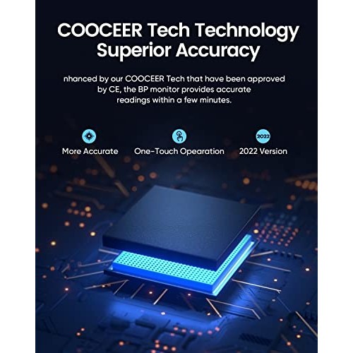 [2022] COOCEER Pulse Oximeter Fingertip, Finger Oxygen Monitor Fingertip Spo2...