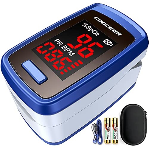 [2022] COOCEER Pulse Oximeter Fingertip, Finger Oxygen Monitor Fingertip Spo2...