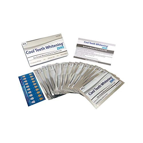 Cool Teeth Whitening Zero Peroxide Strips for Sensitive Teeth and Gums Whiten...