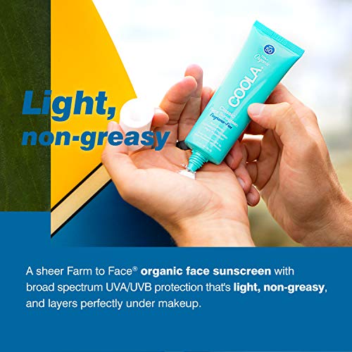 COOLA Organic Face Sunscreen & Sunblock Lotion Skin Care for Daily Protection...