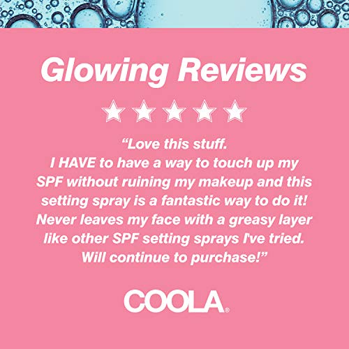 COOLA Organic Makeup Setting Spray with SPF 30, Hydrating Makeup Protection &...