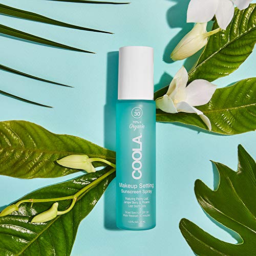 COOLA Organic Makeup Setting Spray with SPF 30, Hydrating Makeup Protection &...