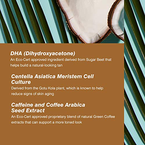 COOLA Organic Sunless Tanning Lotion, Self Tan Express Body Mousse, Piña Cola...