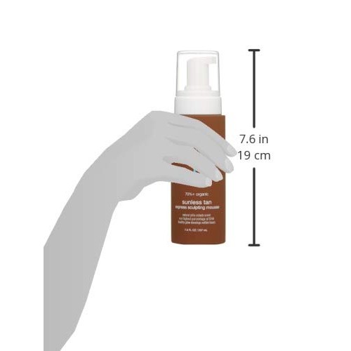 COOLA Organic Sunless Tanning Lotion, Self Tan Express Body Mousse, Piña Cola...