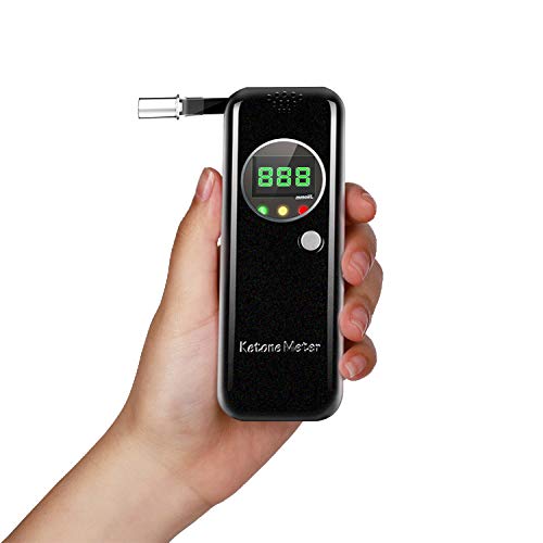 Ketosis Breath Analyzer, Digital LCD Keto Meter Breathalyzer with 10pcs Mouth...