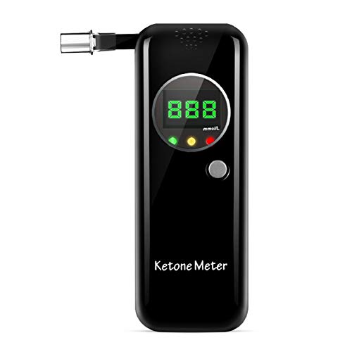 Ketosis Breath Analyzer, Digital LCD Keto Meter Breathalyzer with 10pcs Mouth...