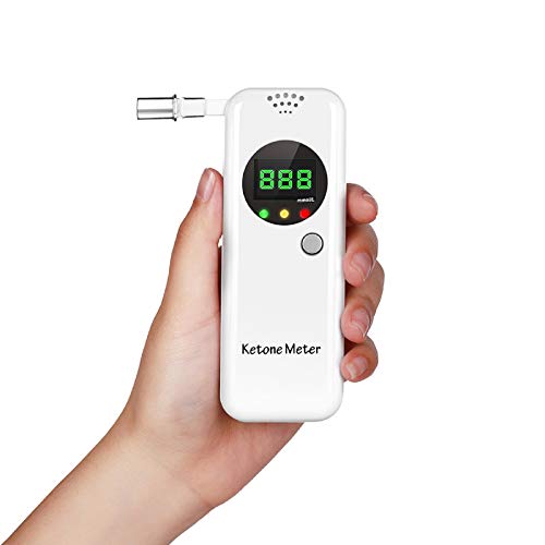 Ketosis Breath Tester, Ketone Meter Breathalyzer for Ketosis Health with 10pc...