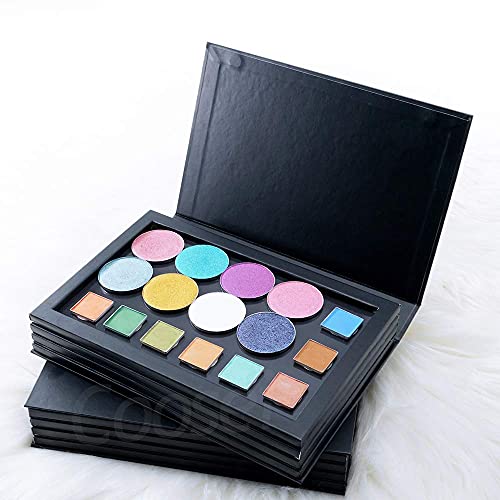 Coosei 4-Layer Book Shaped Mangetic Eyeshadow Palette Large Empty Makeup Stor...