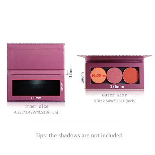 Coosei empty eyeshadow palette magnetic hand made makeup storage mini pan for...