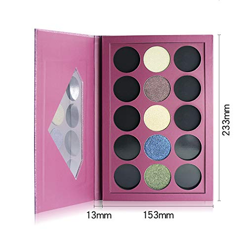 Coosei Magnetic makeup palettes with removable divider empty eye shadow palle...