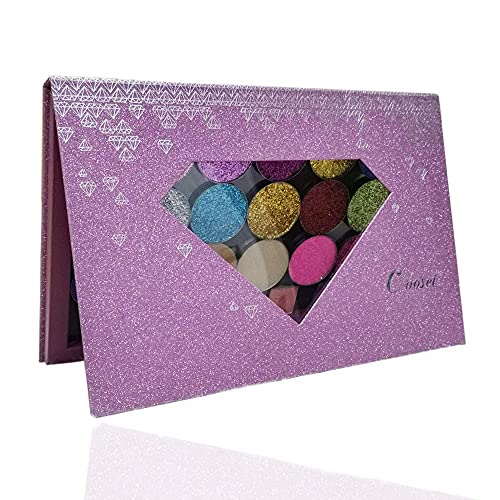 Coosei Magnetic makeup palettes with removable divider empty eye shadow palle...