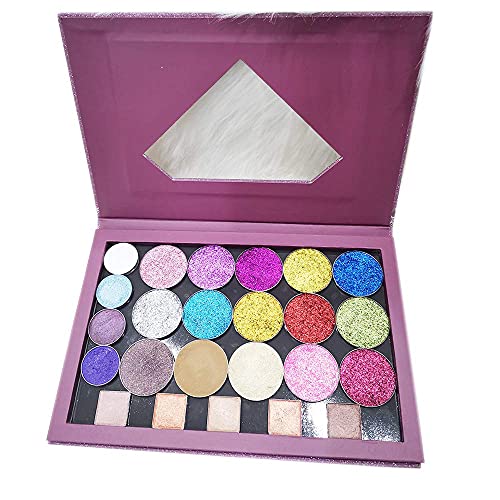 Coosei Magnetic makeup palettes with removable divider empty eye shadow palle...