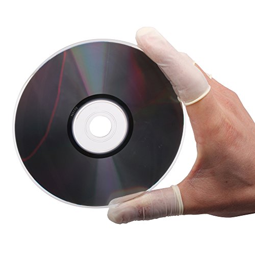 COOSKIN Disposable Latex Finger Cots Reusable Rubber Fingertips Protective Gl...