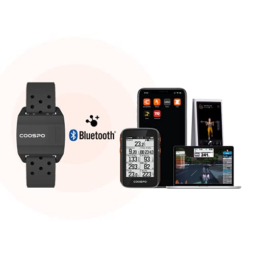 COOSPO Bluetooth & ANT+ Heart Rate Monitor Armband Optical HRM Sensor Waterpr...