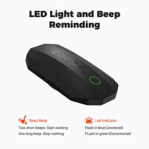 COOSPO Bluetooth Heart Rate Monitor,BLE ANT+ Heart Rate Chest Strap Monitor,D...