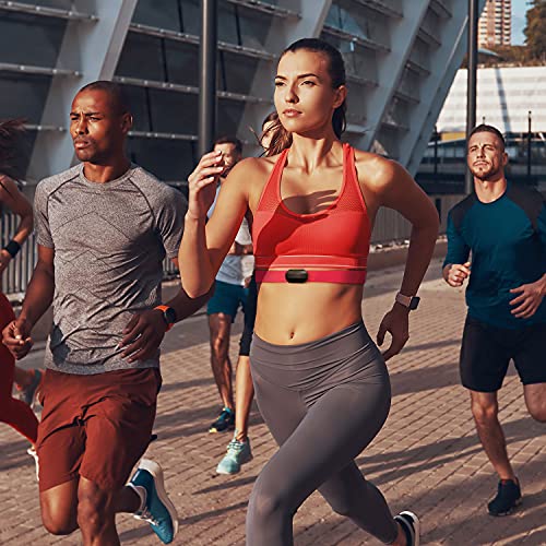COOSPO Bluetooth Heart Rate Monitor,BLE ANT+ Heart Rate Chest Strap Monitor,D...
