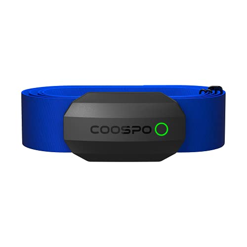 COOSPO Bluetooth Heart Rate Monitor,BLE ANT+ Heart Rate Chest Strap Monitor,D...
