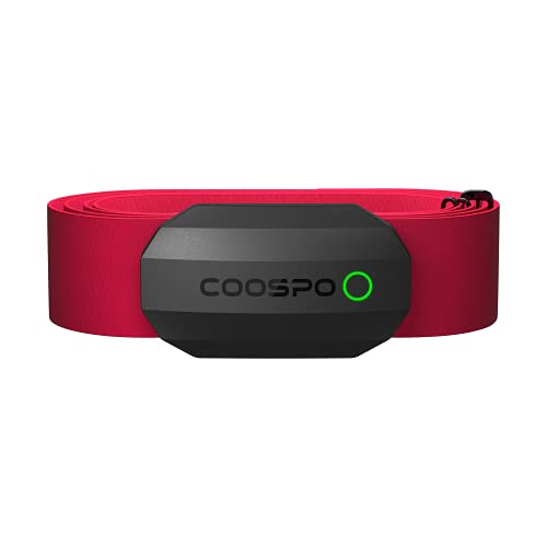 COOSPO Bluetooth Heart Rate Monitor,BLE ANT+ Heart Rate Chest Strap Monitor,D...